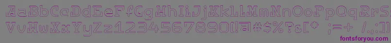 Destinylightc Font – Purple Fonts on Gray Background