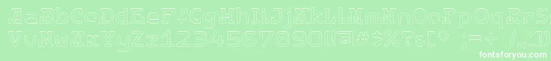 Destinylightc Font – White Fonts on Green Background