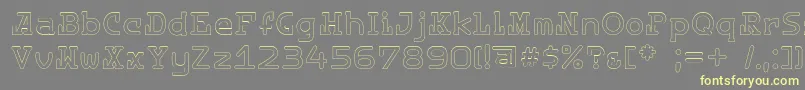 Destinylightc Font – Yellow Fonts on Gray Background