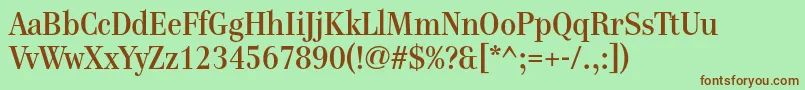 More about Genremedium Font Genremedium Font – Brown Fonts on Green Background
