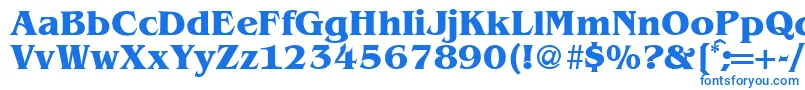フォントBenjaminserifBold – 白い背景に青い文字