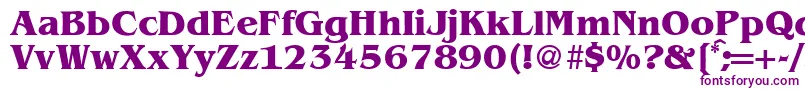 BenjaminserifBold-fontti – violetit fontit valkoisella taustalla