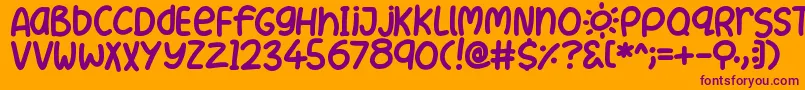 En savoir plus sur la police Summer Police Summer – polices violettes sur fond orange
