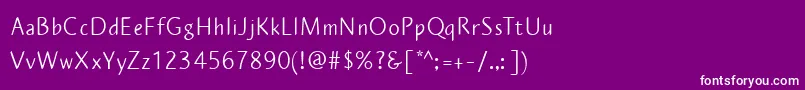 PlumeriaSans Font – White Fonts on Purple Background