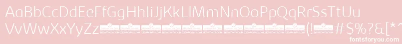 KabrioAbarthExtralightTrial Font – White Fonts on Pink Background