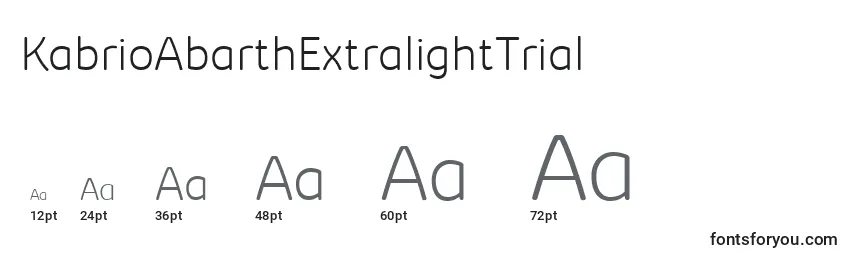 KabrioAbarthExtralightTrial Font Sizes