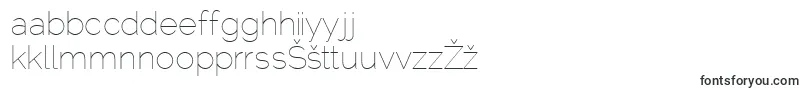 Czcionka RalewayThin – litewskie czcionki