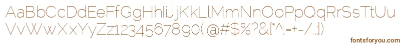 RalewayThin Font – Brown Fonts