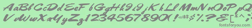 Bestshottext56RegularTtext Font – Gray Fonts on Green Background