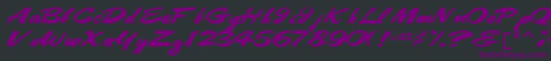 Bestshottext56RegularTtext Font – Purple Fonts on Black Background