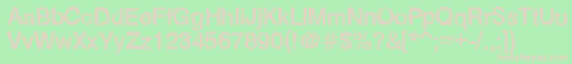 FatherNelsonRegular Font – Pink Fonts on Green Background