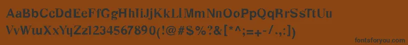 Fonte DesastraBold – fontes pretas em um fundo marrom