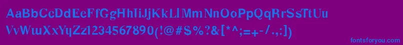 Police DesastraBold – polices bleues sur fond violet
