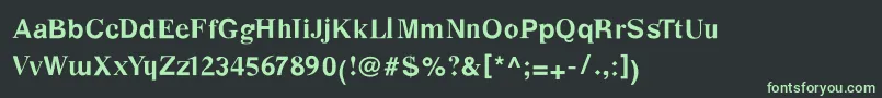 DesastraBold-Schriftart – Grüne Schriften auf schwarzem Hintergrund