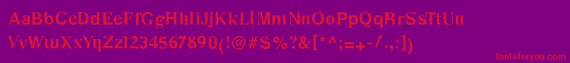 Шрифт DesastraBold – красные шрифты на фиолетовом фоне
