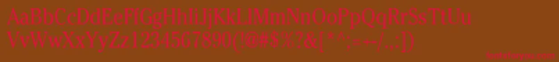 CheltenhamcndN Font – Red Fonts on Brown Background