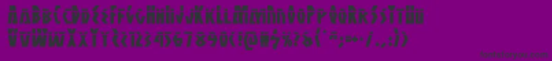 Antikytheralaser Font – Black Fonts on Purple Background