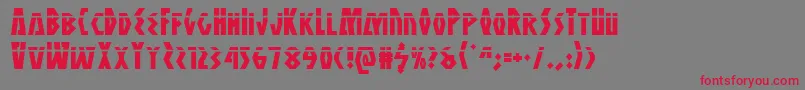 Antikytheralaser Font – Red Fonts on Gray Background