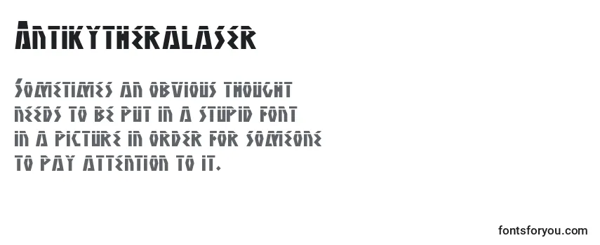 Review of the Antikytheralaser Font