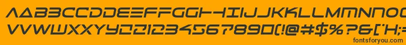 Telemarinesboldsemital1 Font – Black Fonts on Orange Background