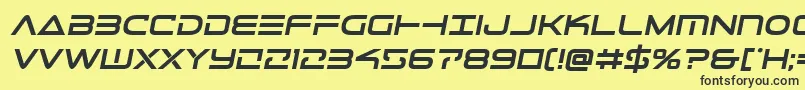 Telemarinesboldsemital1 Font – Black Fonts on Yellow Background