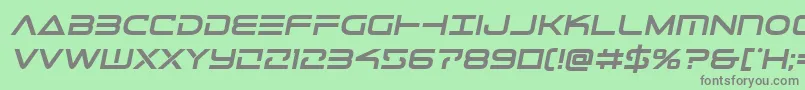 Telemarinesboldsemital1 Font – Gray Fonts on Green Background