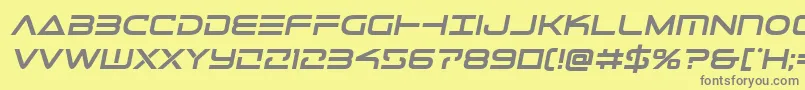 Telemarinesboldsemital1 Font – Gray Fonts on Yellow Background