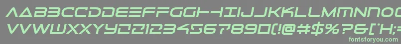 Telemarinesboldsemital1 Font – Green Fonts on Gray Background