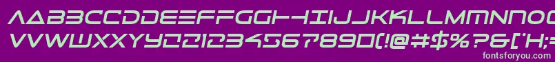 Telemarinesboldsemital1 Font – Green Fonts on Purple Background