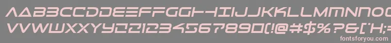 Telemarinesboldsemital1 Font – Pink Fonts on Gray Background