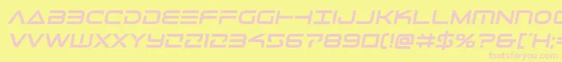 Telemarinesboldsemital1 Font – Pink Fonts on Yellow Background