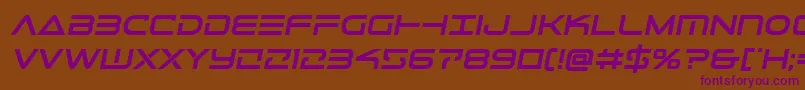 Telemarinesboldsemital1 Font – Purple Fonts on Brown Background