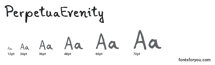 PerpetuaEvenity Font Sizes