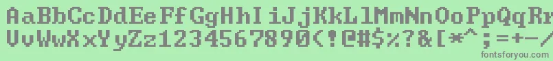 GreenScreen Font – Gray Fonts on Green Background