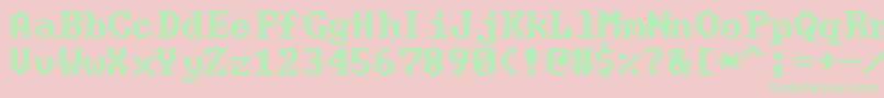 GreenScreen Font – Green Fonts on Pink Background