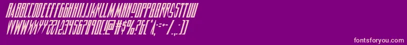 Timberwolfcondital2 Font – Pink Fonts on Purple Background