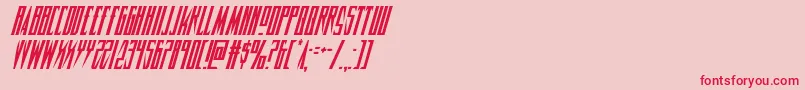 Timberwolfcondital2 Font – Red Fonts on Pink Background