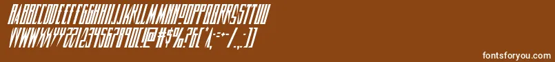 Timberwolfcondital2 Font – White Fonts on Brown Background