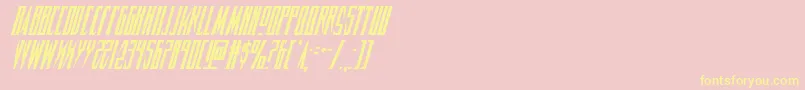 Timberwolfcondital2 Font – Yellow Fonts on Pink Background
