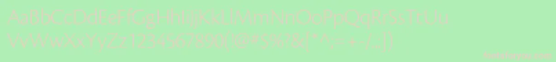 CronosproLtdisp Font – Pink Fonts on Green Background