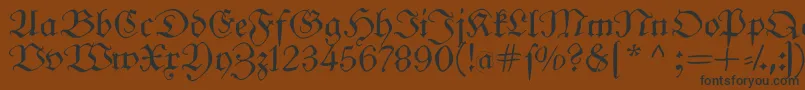 Frungturafs Font – Black Fonts on Brown Background