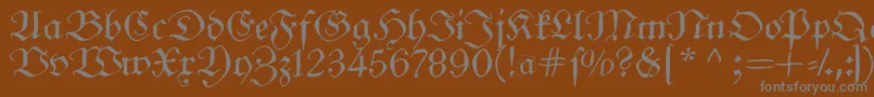 More about Frungturafs Font Frungturafs Font – Gray Fonts on Brown Background