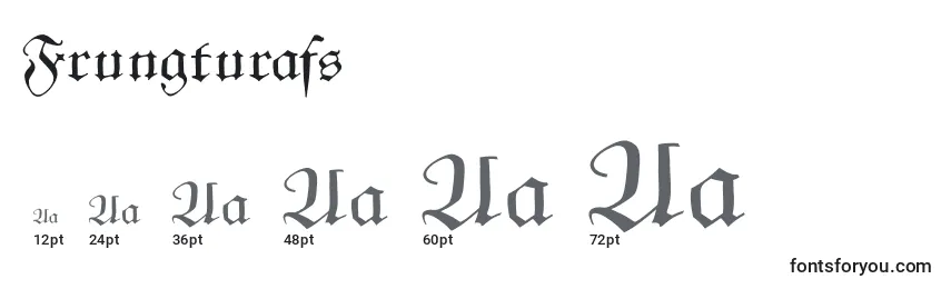 Frungturafs Font Sizes