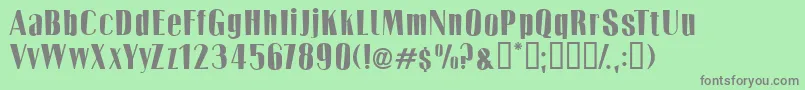 Twotones Font – Gray Fonts on Green Background