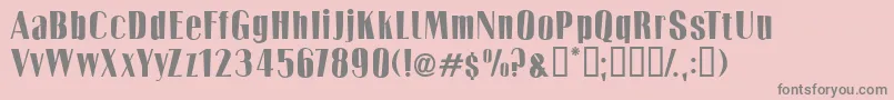 Twotones Font – Gray Fonts on Pink Background