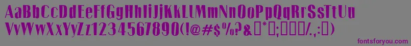 Twotones Font – Purple Fonts on Gray Background