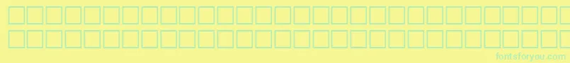 McsErwahSUNormal. Font – Green Fonts on Yellow Background