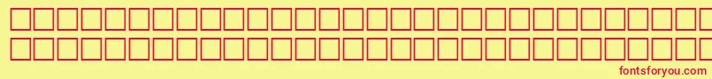 McsErwahSUNormal. Font – Red Fonts on Yellow Background