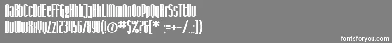 SfIronGothicBold Font – White Fonts on Gray Background