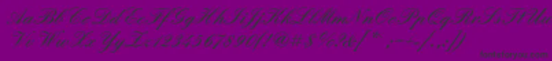 フォントEnglshdb – 紫の背景に黒い文字